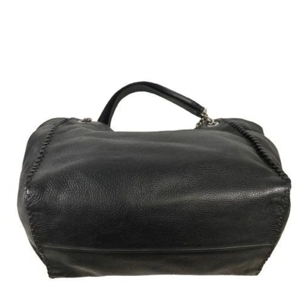 Michael Kors Whipped Chelsea Black Leather Tote Hobo Shoulder Bag Purse MRP$528